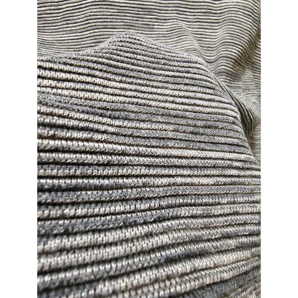 Eileen Fisher gray heather ribbed knit cotton blend open cardigan medium - Picture 11 of 12